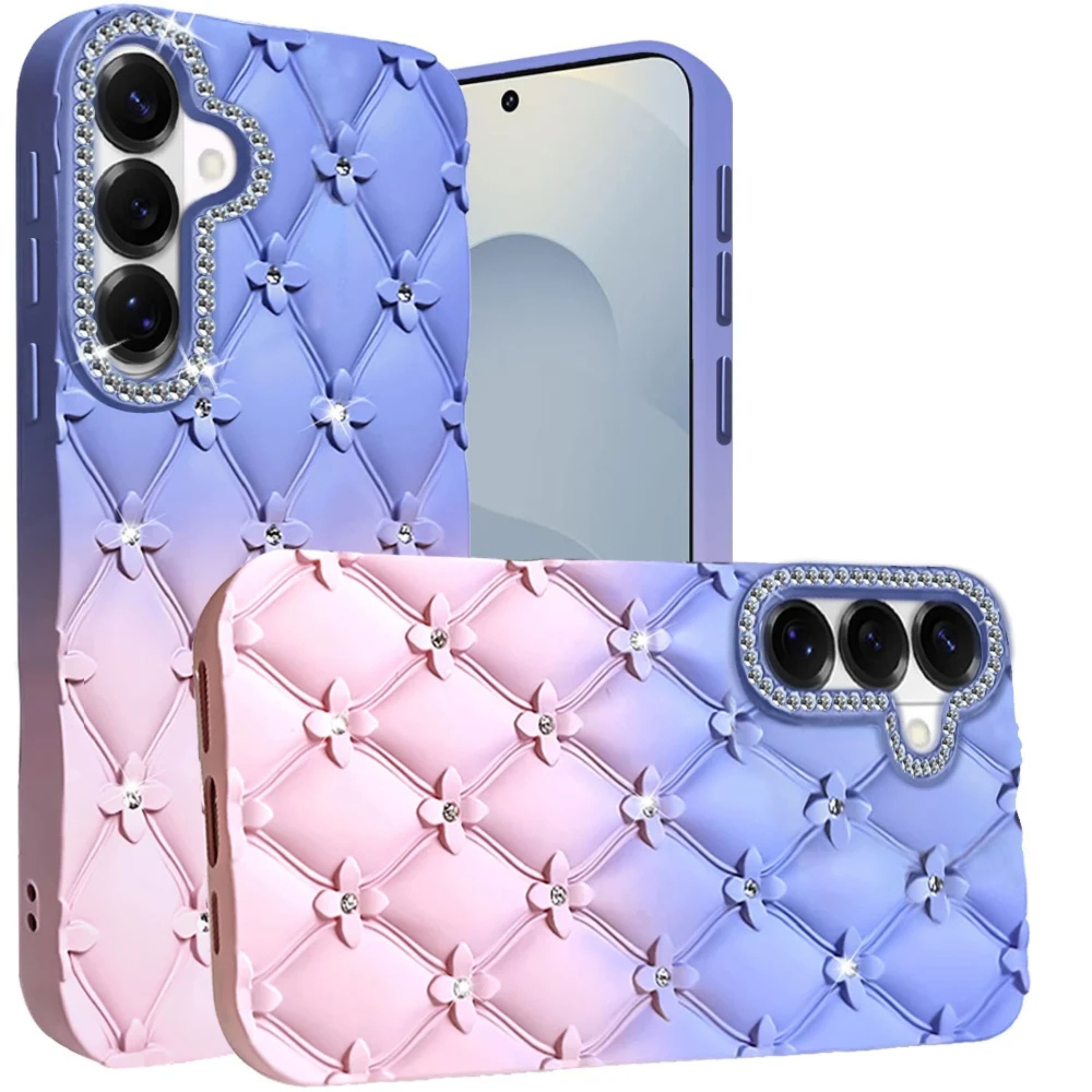 Kitcheniva - Bling Diamond Pattern Case With Tempered Glass For Samsung S26 6.3 Inch - Light Pink price history on PriceWatchPro