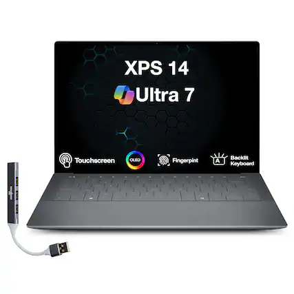 XPS 14 Ultra 7 Touchscreen OLED Fingerprint Backlit Keyboard
