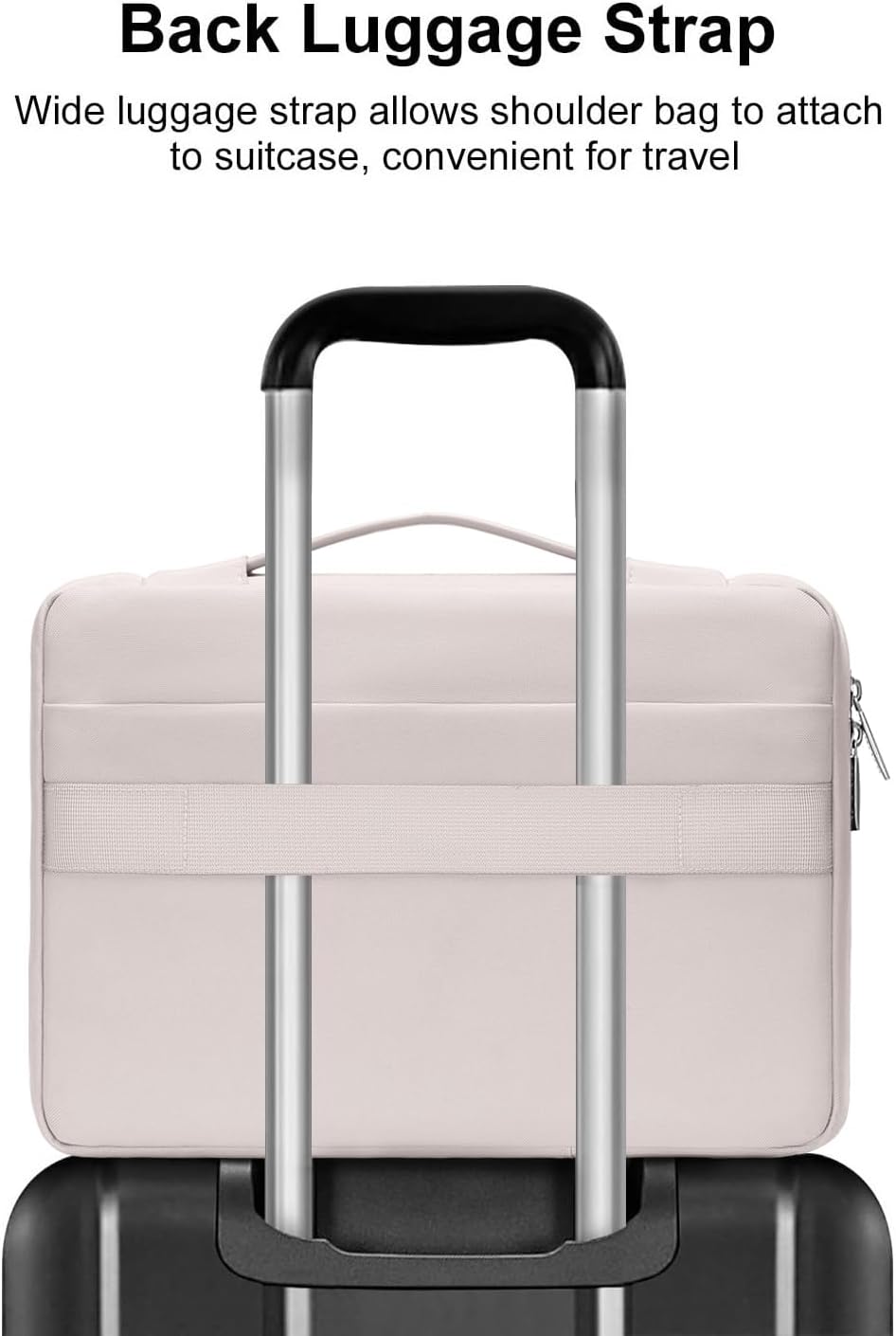 Back Luggage Strap

Wide luggage strap allows shoulder bag to attach to suitcase, convenient for travel