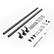 Alt View 5. VEVOR - Wall Mounted Stair Handrail, 7ft Pipe Staircase Handrail, Black Galvanized Aluminum, 1.26 inch Pipe Diameter - Black.