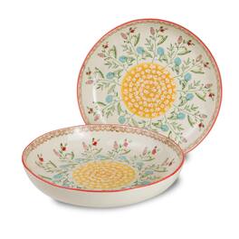 Euro Ceramica Home - Ella 2 Piece Entree Bowls Set - Red