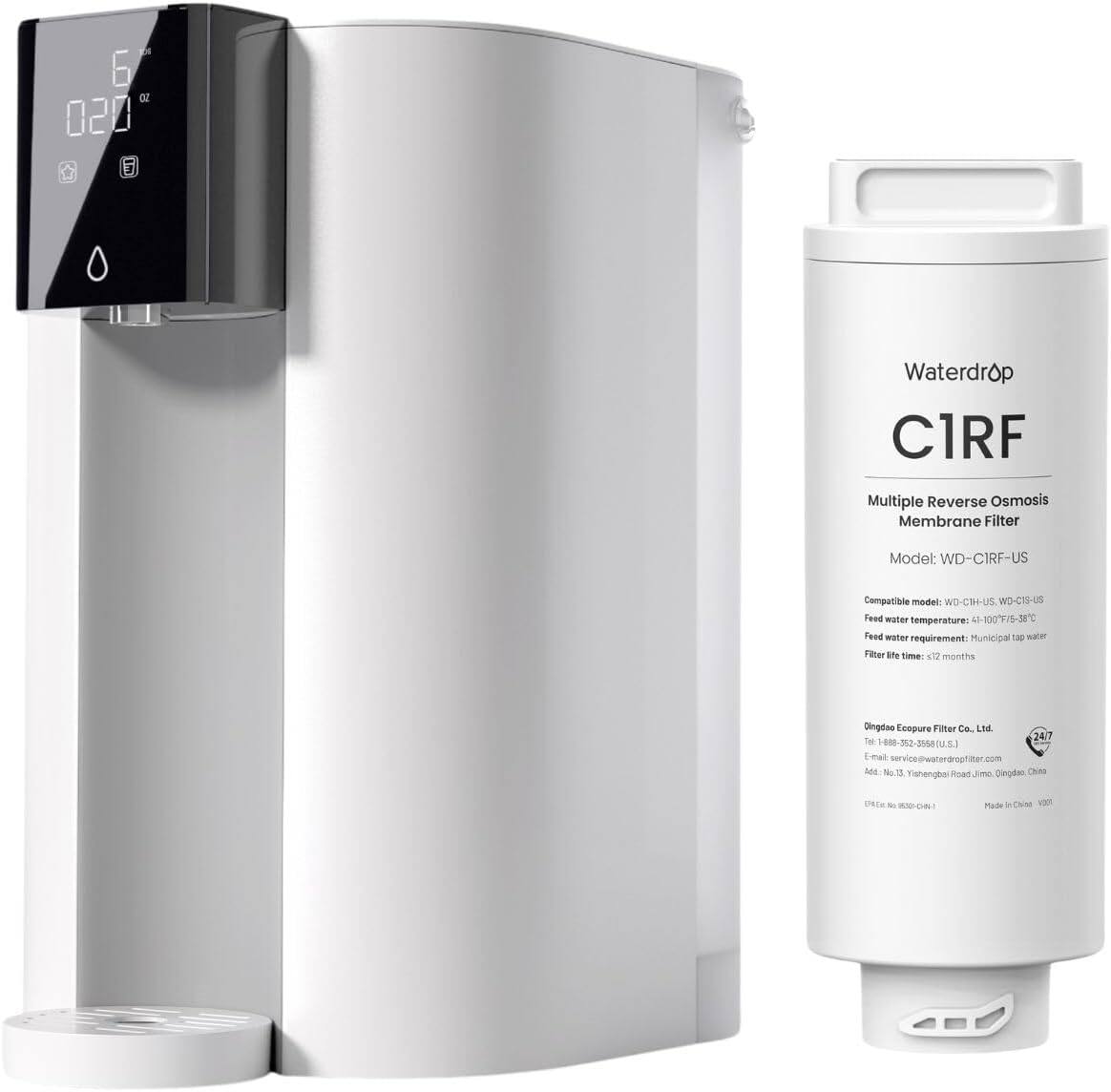 Waterdrop - C1S Reverse Osmosis System Extra WD-C1RF Water Filter - White