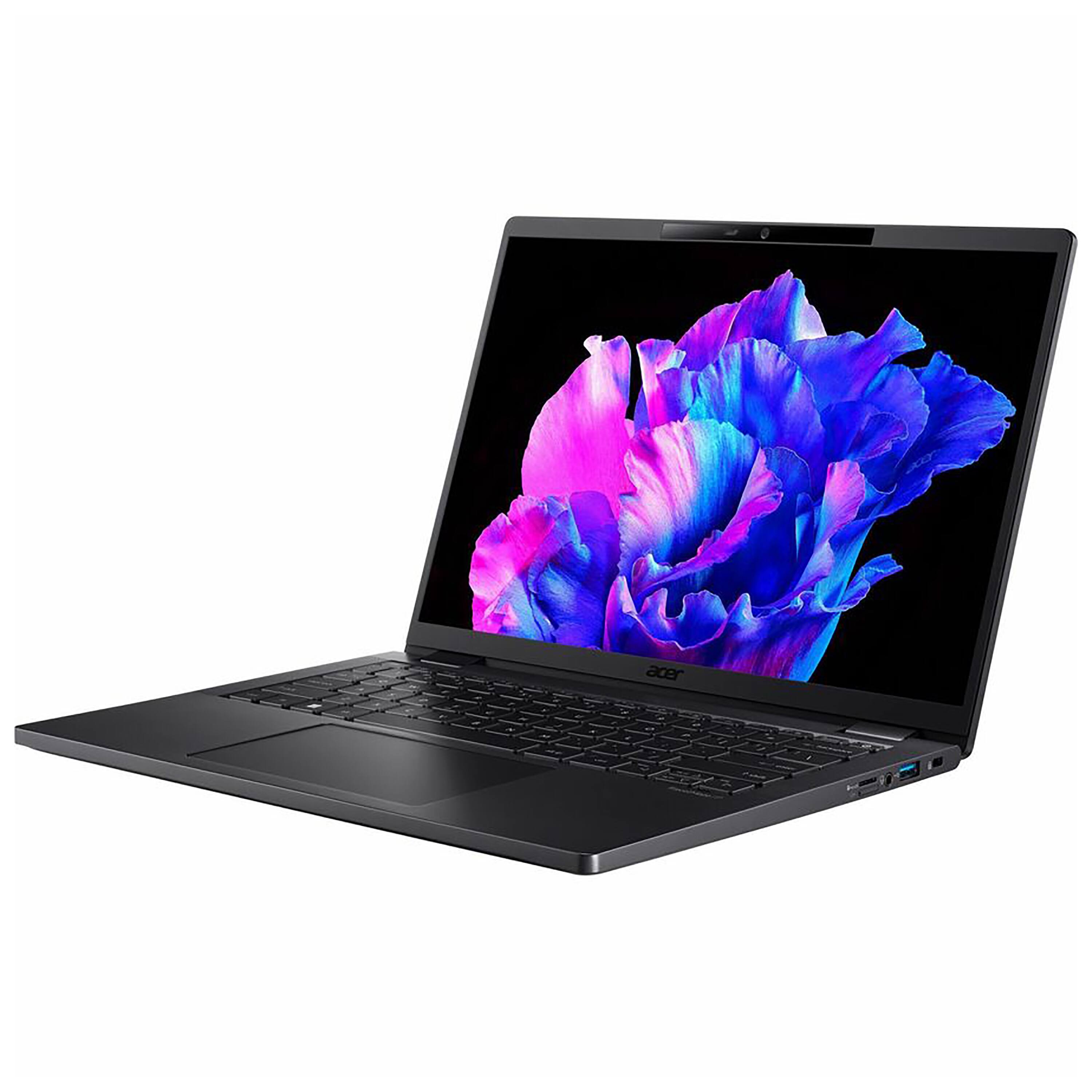 Left. Acer - TravelMate P6 14" Touchscreen Laptop - Intel Core Ultra 7-165H with 32GB Memory - 1TB SSD - Black.