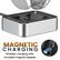 Left. Ultra Supply Co - Wireless Charging Dock for AirPods Max - Silver.