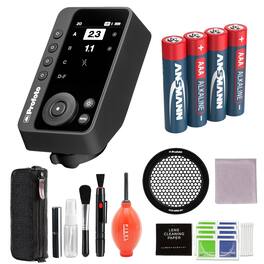 Connect Pro Remote for Sony Bundle with Profoto Clic Grid 20, 4 Pack AAA Battery, and Additional Accessories - Black