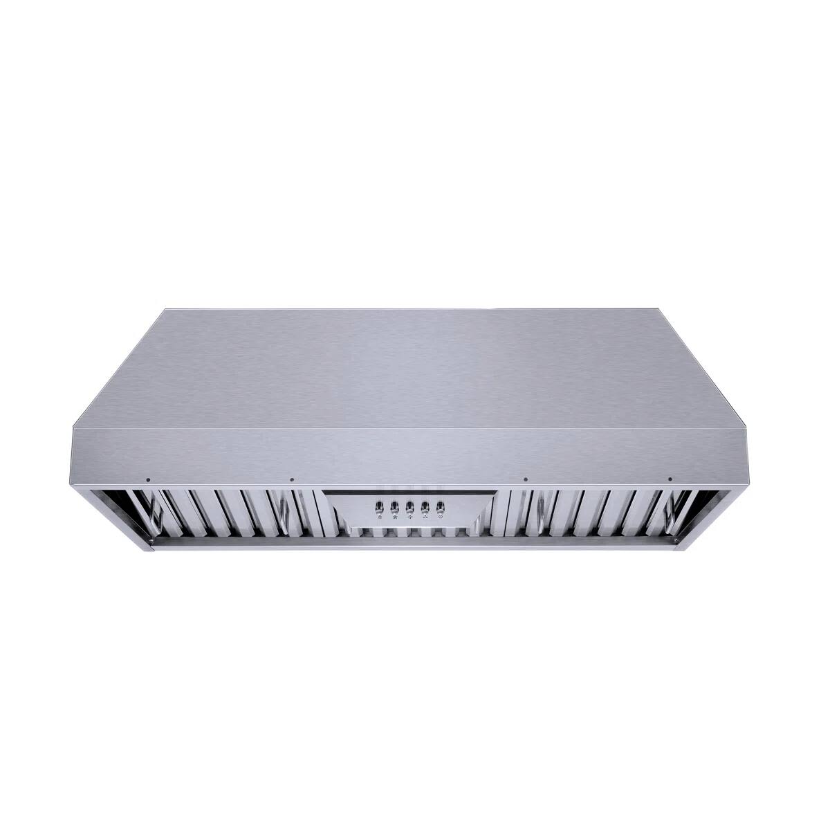 Front. Winflo - Winflo 36 inch Ducted 500-CFM Stainless Steel Insert Under Cabinet Range Hood - Stainless Steel.