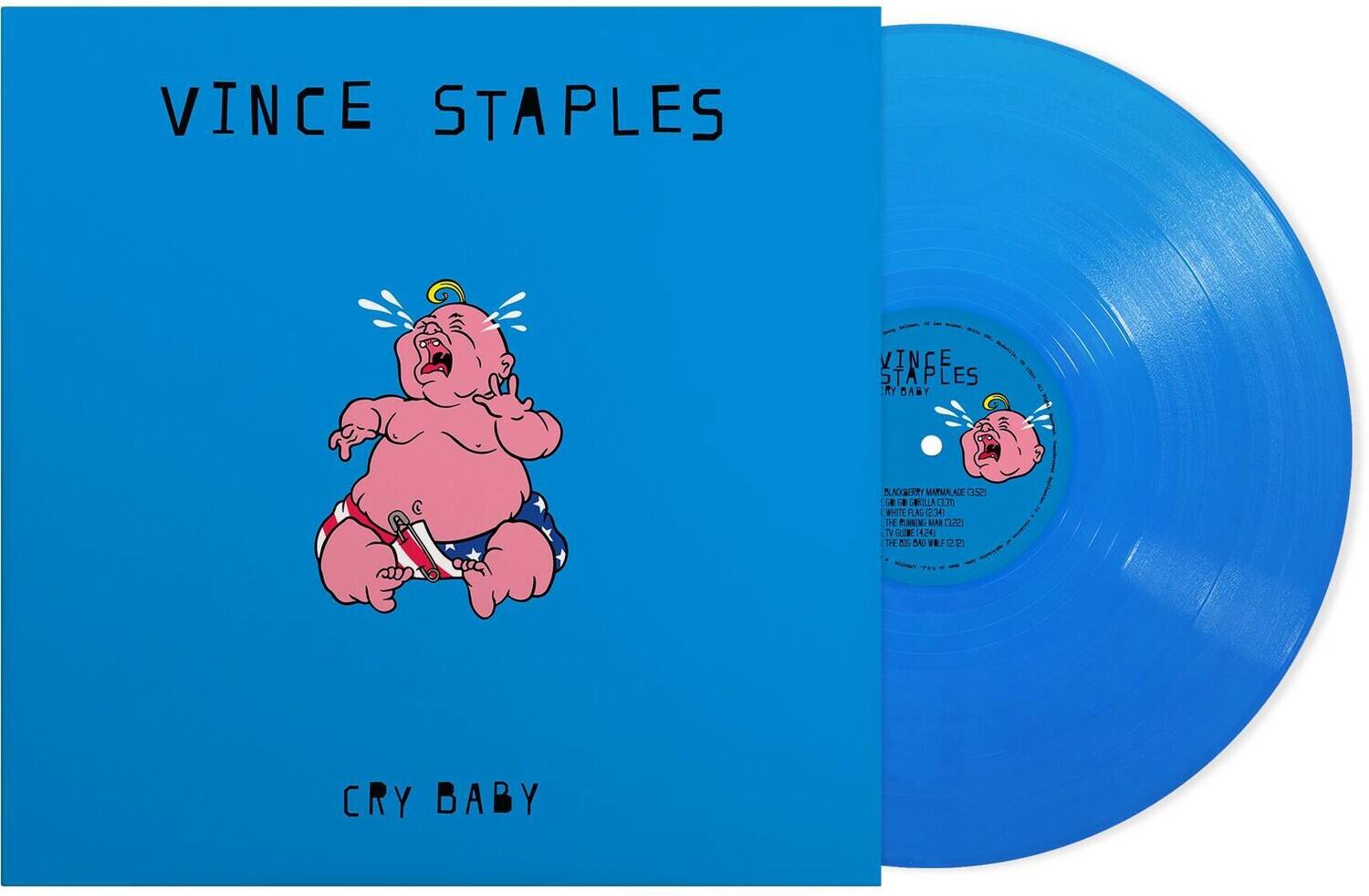 VINCE STAPLES  
VINCE STAPLES RY BABY  
BLACKBERRY MARMALADE (3.52)  
GERILLA (13:31)  
WHITE PLAS (2.34)  
THE PARANING MAN (3:22)  
TV GUEME (4:24)  
THE 3% BAB WILF CEESO  
CRY BABY