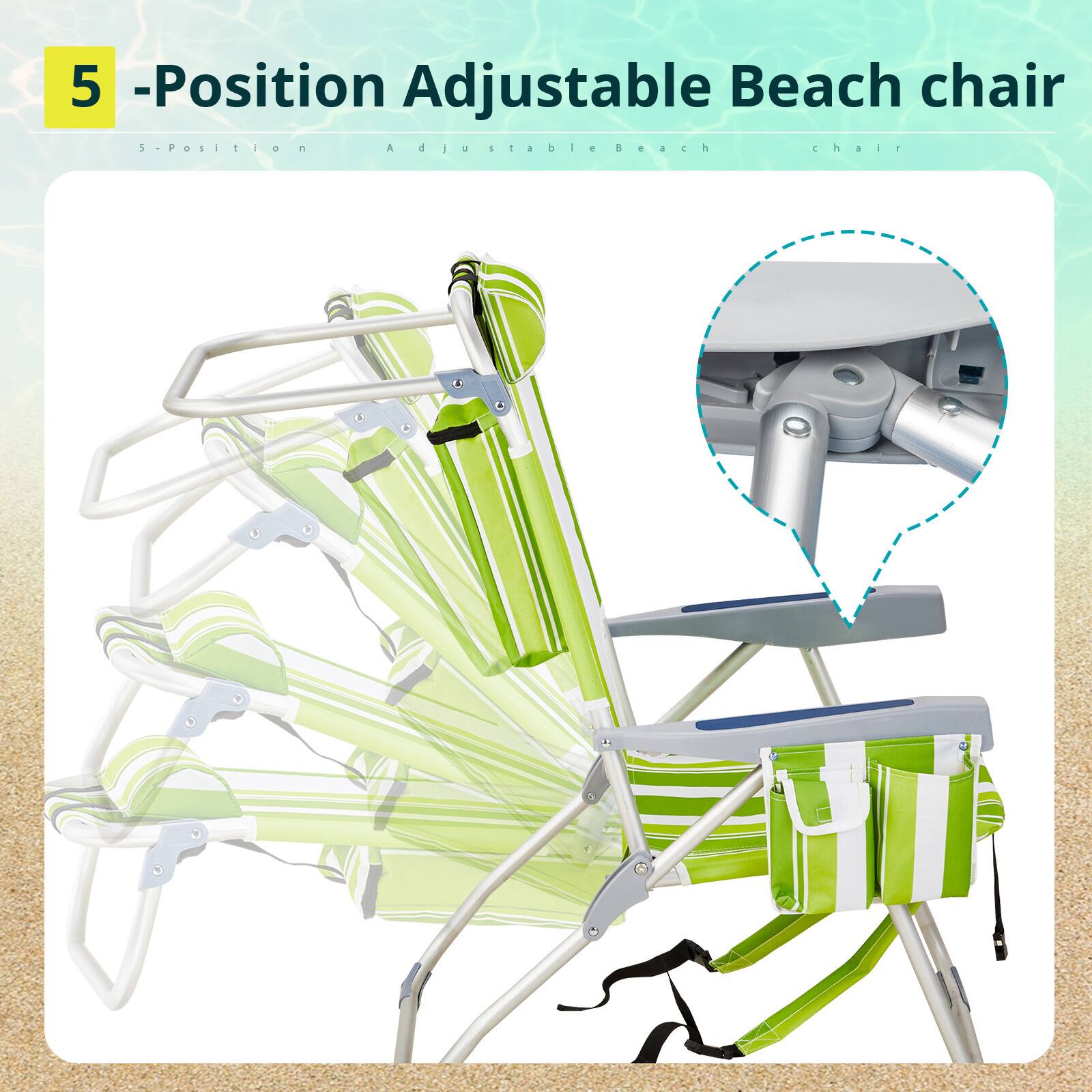 5-Position Adjustable Beach chair