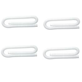 Intex - 1.25 Inch Diameter Accessory Pool Pump Replacement Hose 59In Long (4 Pack) - White