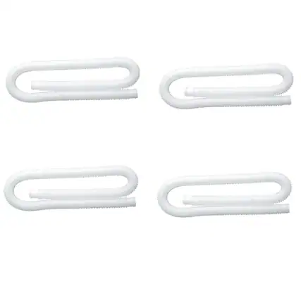 Front. Intex - Intex 1.25 Inch Diameter Accessory Pool Pump Replacement Hose 59In Long (4 Pack) - White.