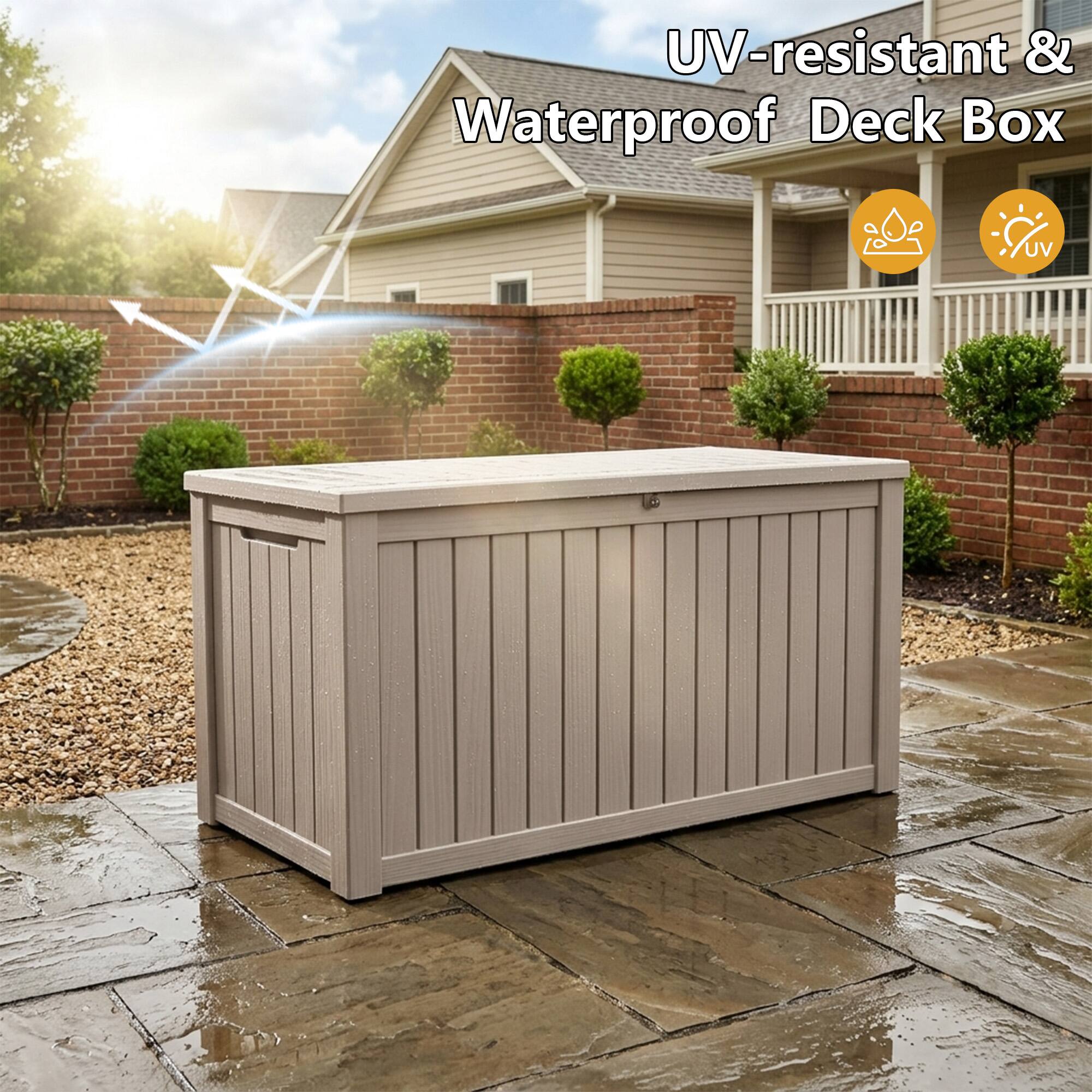 UV-resistant & Waterproof Deck Box