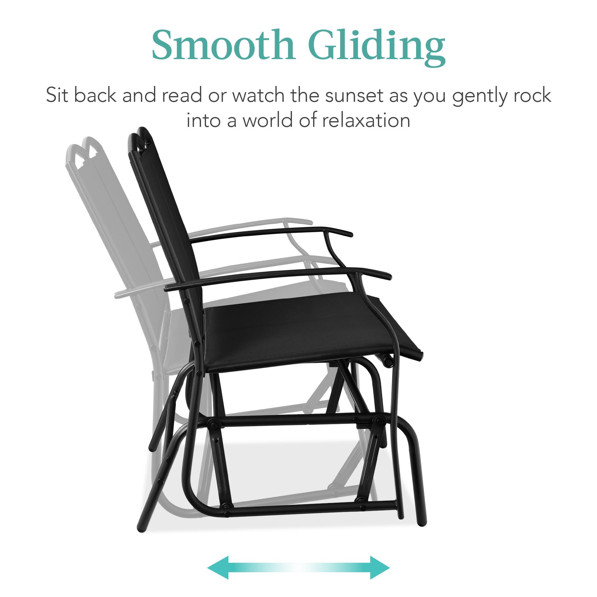 Smooth Gliding

Sit back and read or watch the sunset as you gently rock into a world of relaxation