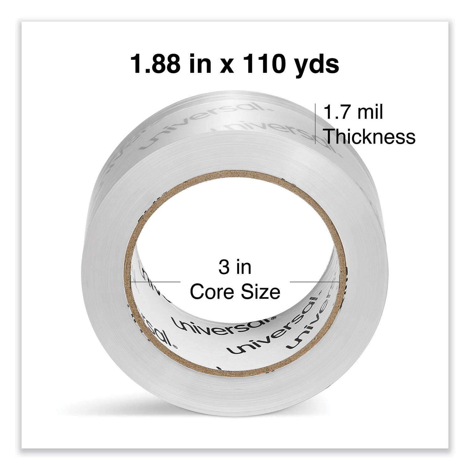 1.88 in x 110 yds  
1.7 mil Thickness  
3 in Core Size