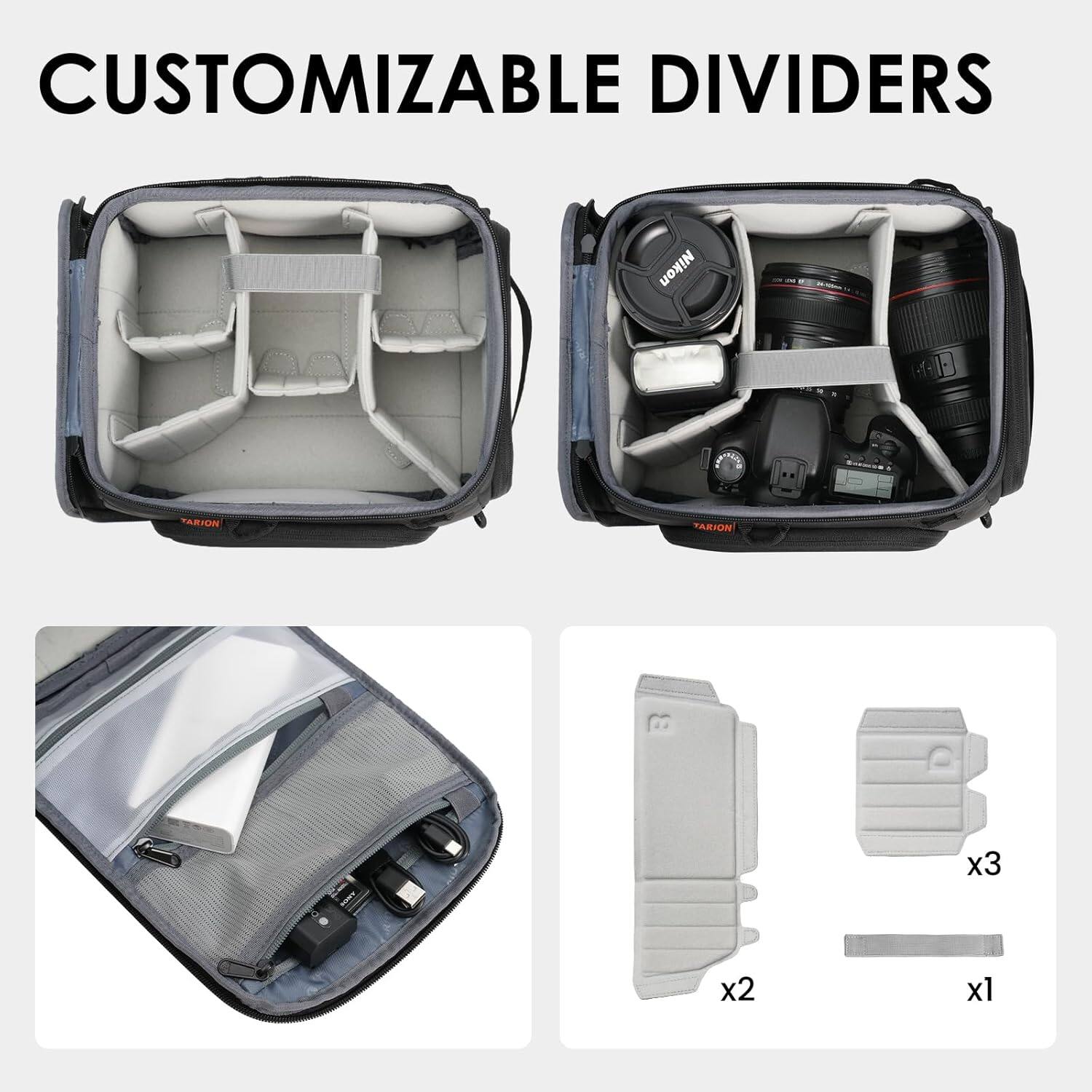 CUSTOMIZABLE DIVIDERS  
Nikon PARION TARION  
x3 x2 x1