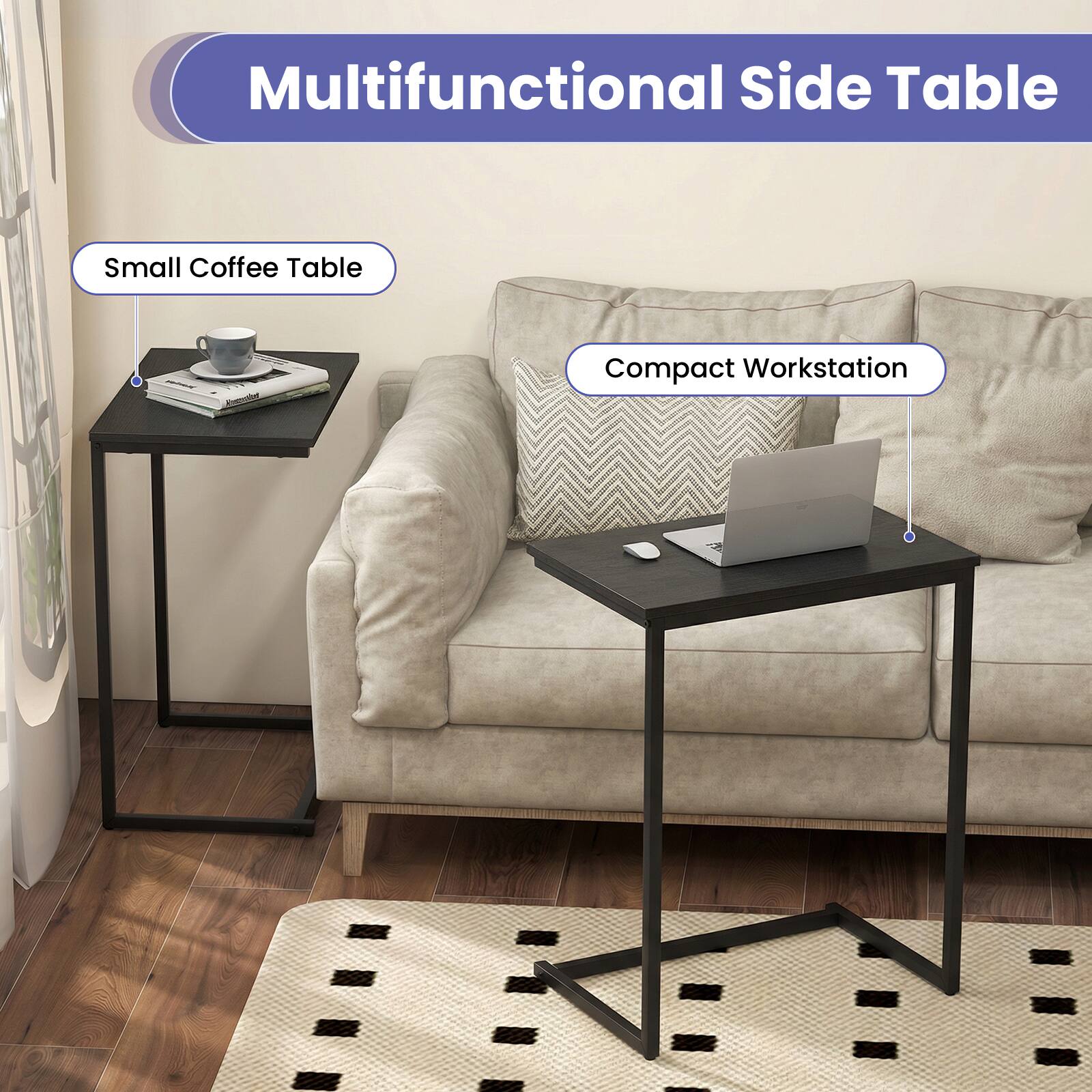 Multifunctional Side Table

Small Coffee Table

Compact Workstation