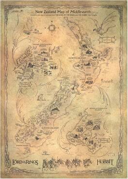 Weta Workshop - Hobbit - New Zealand as Middle-Earth (Map) - Multicolor