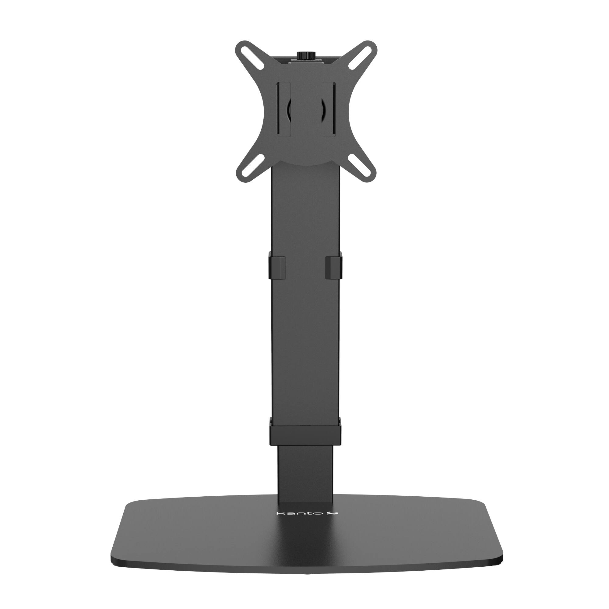 Alt View 1. Kanto - Universal Height Adjustable Desktop Monitor Stand for 17" - 32" Monitors - Black.
