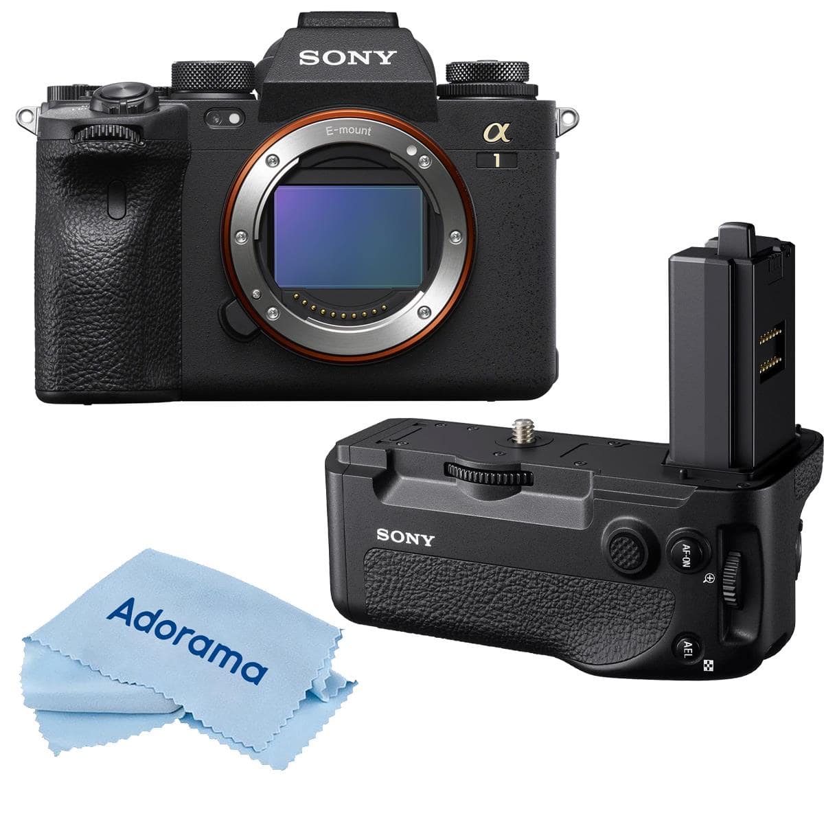 Bundle - Sony - Alpha 1 Full Frame Mirrorless Digital Camera with VG-C4EM Vertical Grip