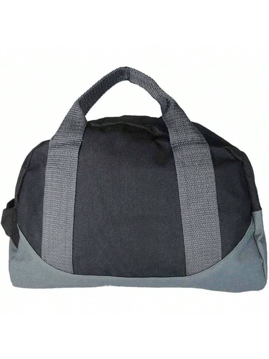 Angle. Live At Space - 12 Two Tone Duffle Bag - Black Gray.