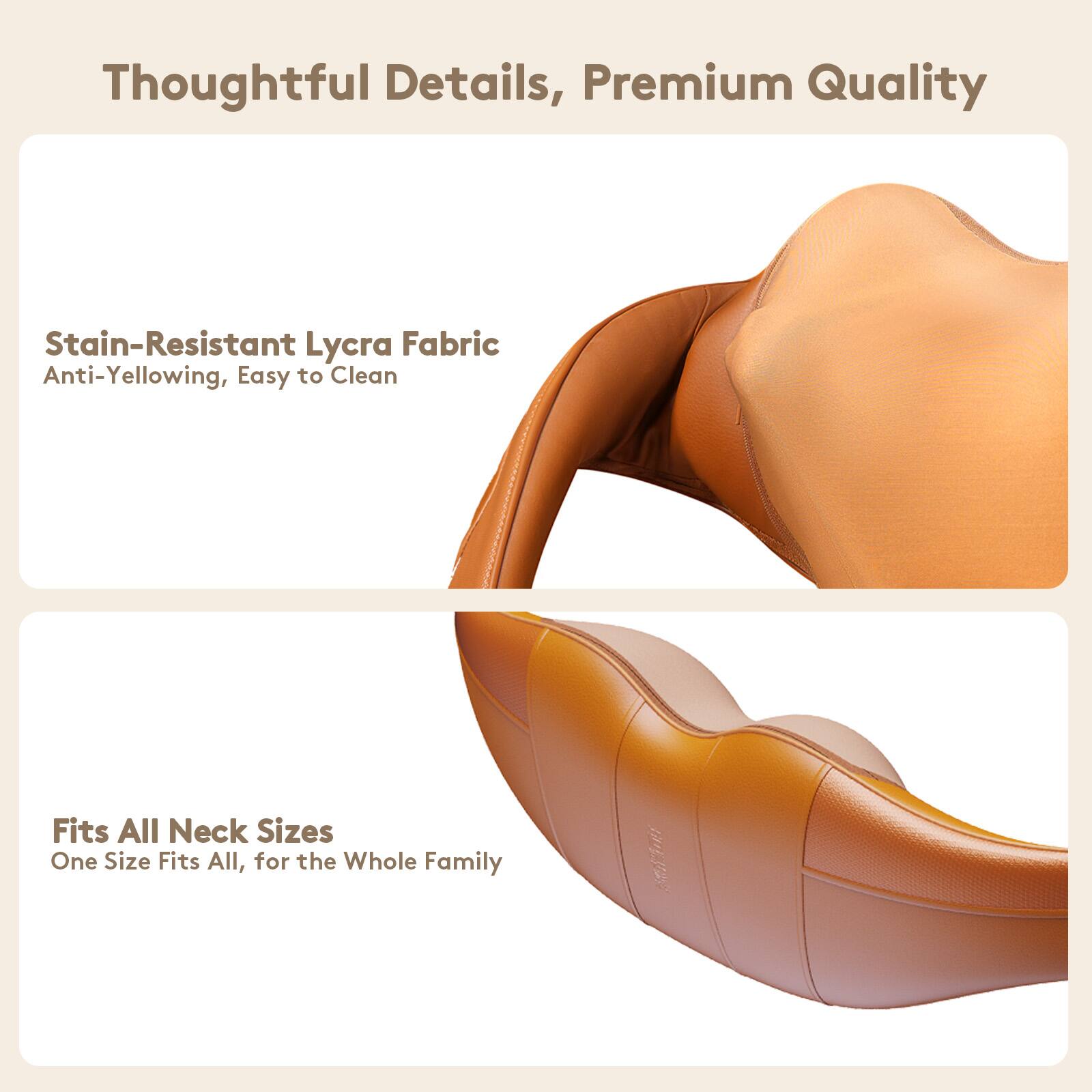 Thoughtful Details, Premium Quality

Stain-Resistant Lycra Fabric
Anti-Yellowing, Easy to Clean

Fits All Neck Sizes
One Size Fits All, for the Whole Family