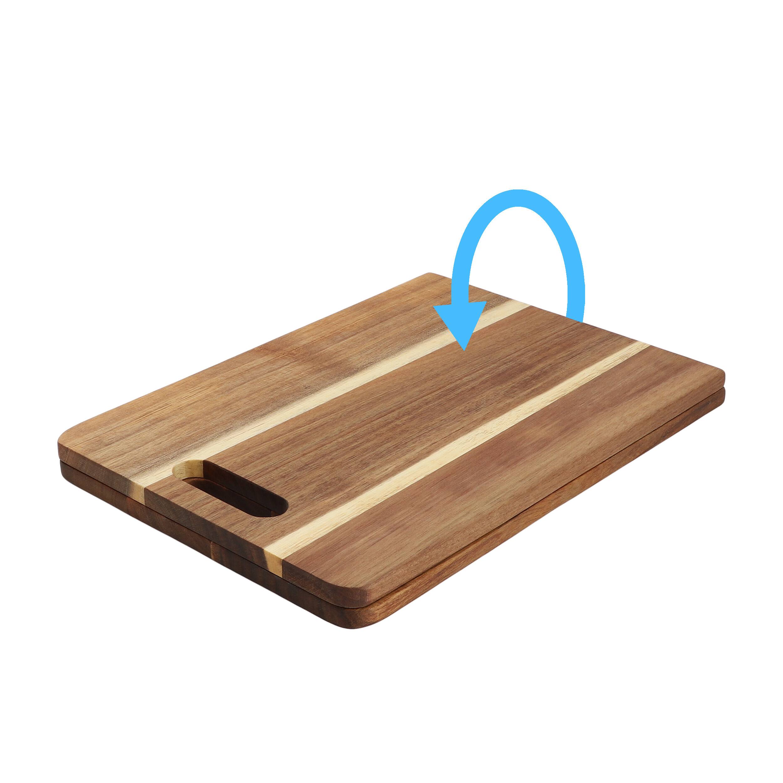 Alt View 3. MegaChef - MegaChef 33 x 12 Inch Acacia Wood Folding Charcuterie Serving Board - Brown.