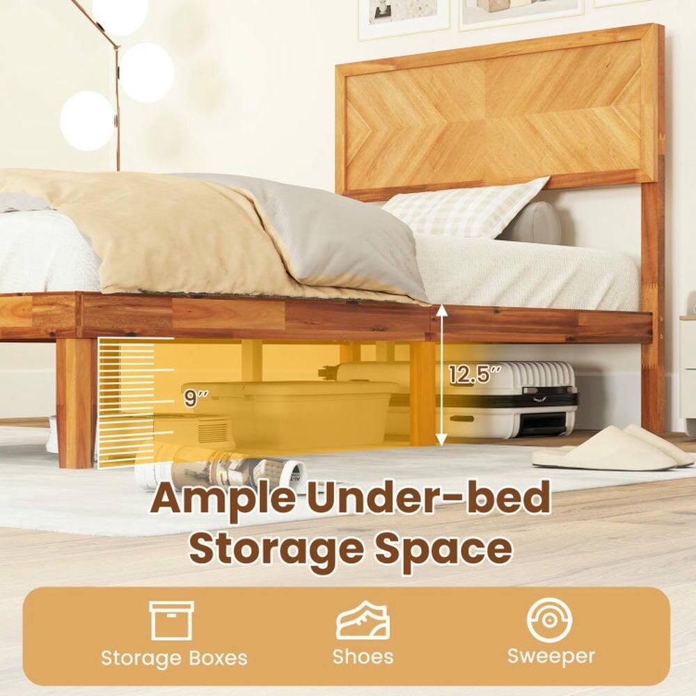 9" 12.5" Ample Under-bed Storage Space  
Storage Boxes Shoes Sweeper