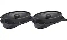 Front. Powerbass - OE Series 6x9in. 2-Way Coaxial OEM Replacement Speaker with Injection-Molded Polypropylene Woofer Cone - black.