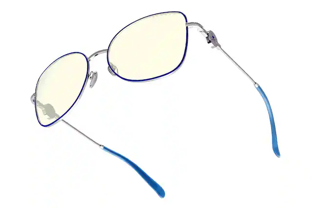 Front. GUNNAR - GUNNAR Computer Glasses - tokidoki Digital Princess, Periwinkle, Clear Lens - Blue Light Blocking, Relieve Dry Eye - Periwinkle.
