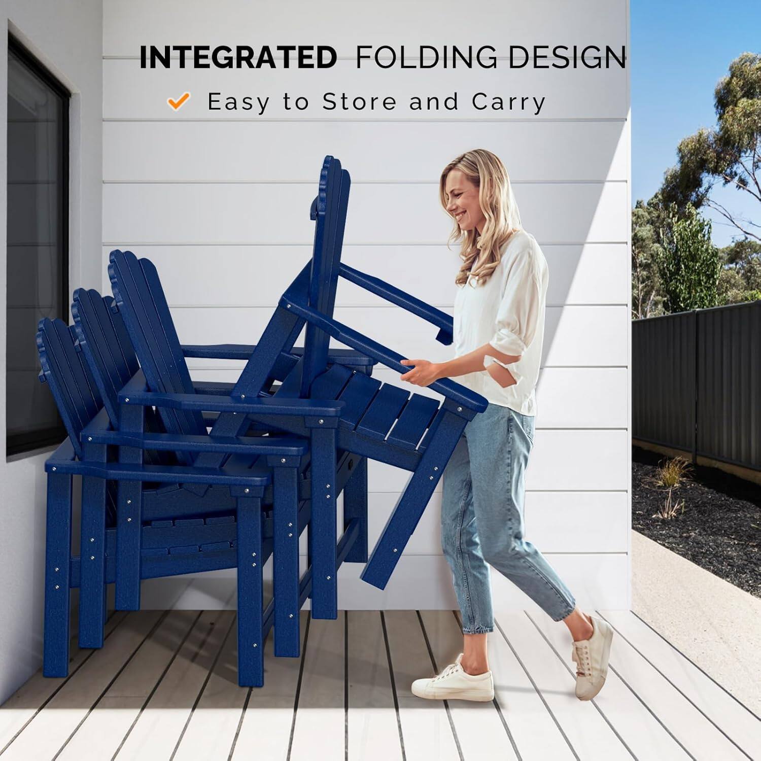 INTEGRATED FOLDING DESIGN  
Easy to Store and Carry