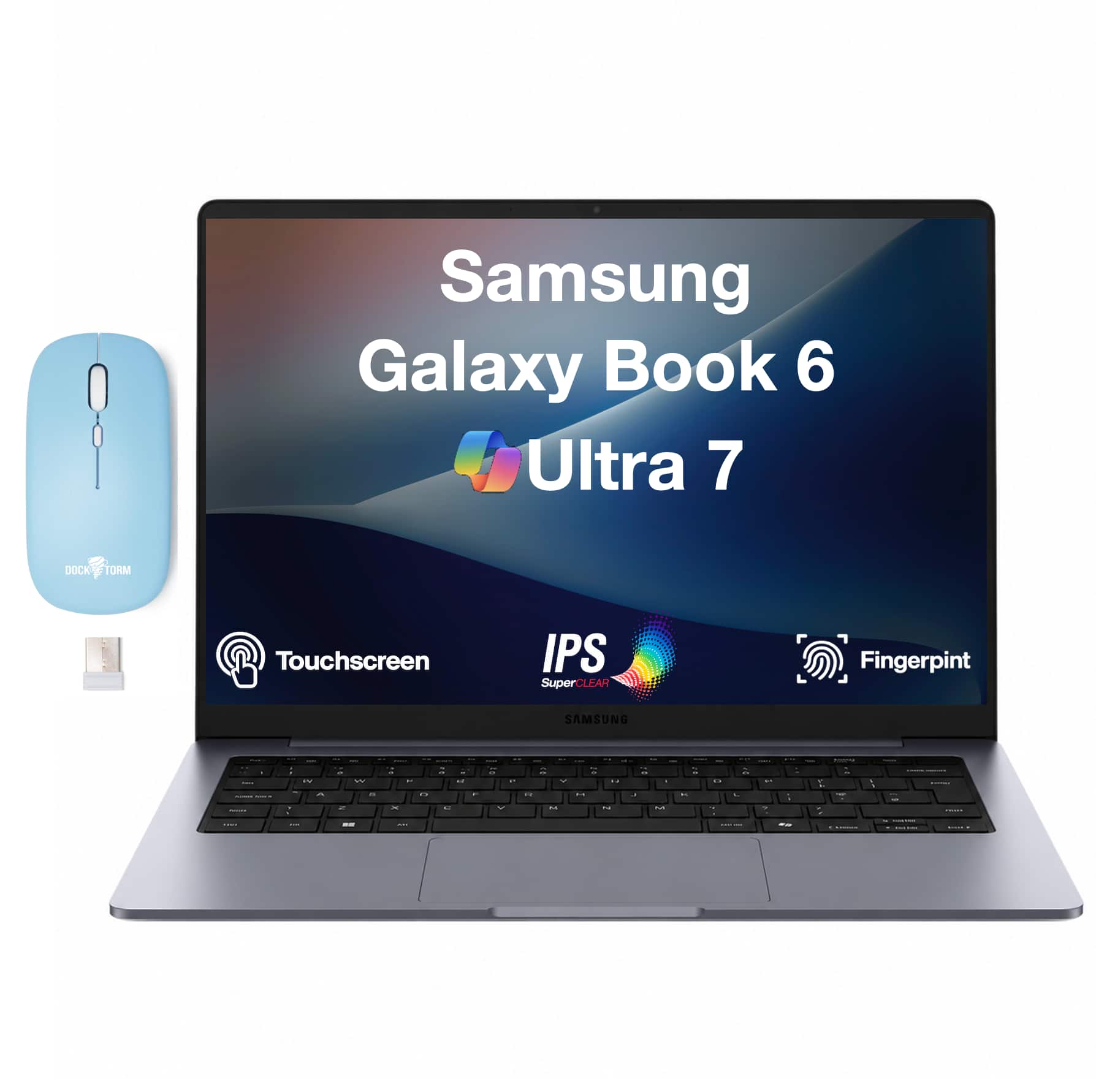 Samsung - Upgraded - Galaxy Book6 Laptop 16.0 WUXGA Display (Ultra 7 355, 16GB, 1TB SSD, Win 11 Pro) w/Dockztorm Wireless Mouse - Gray