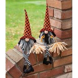 Back. BreeBe - *Dangle Leg Halloween Gnome 2 Asstd. - Multicolor.