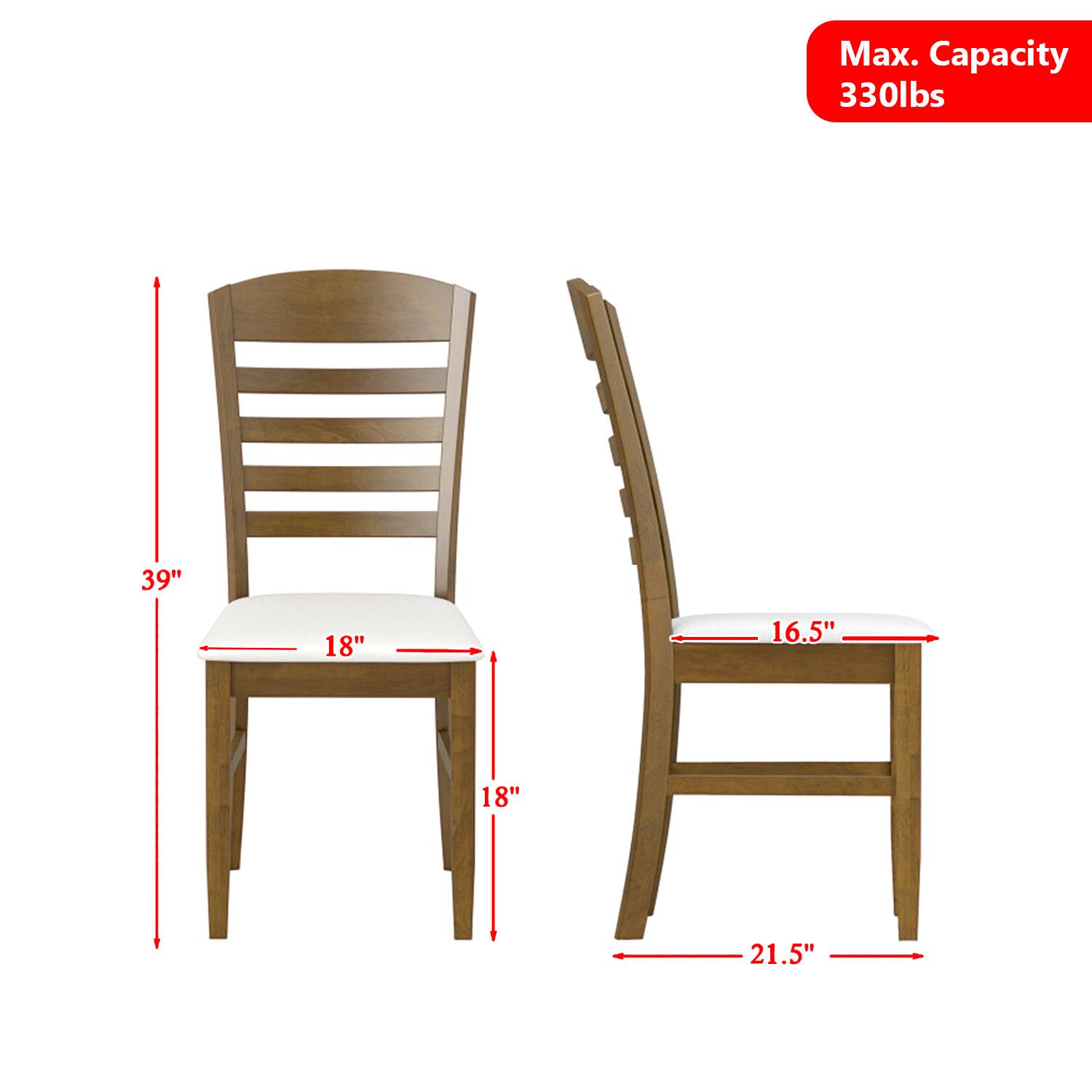 Max. Capacity 330lbs  
39"  
18"  
18"  
16.5"  
21.5"