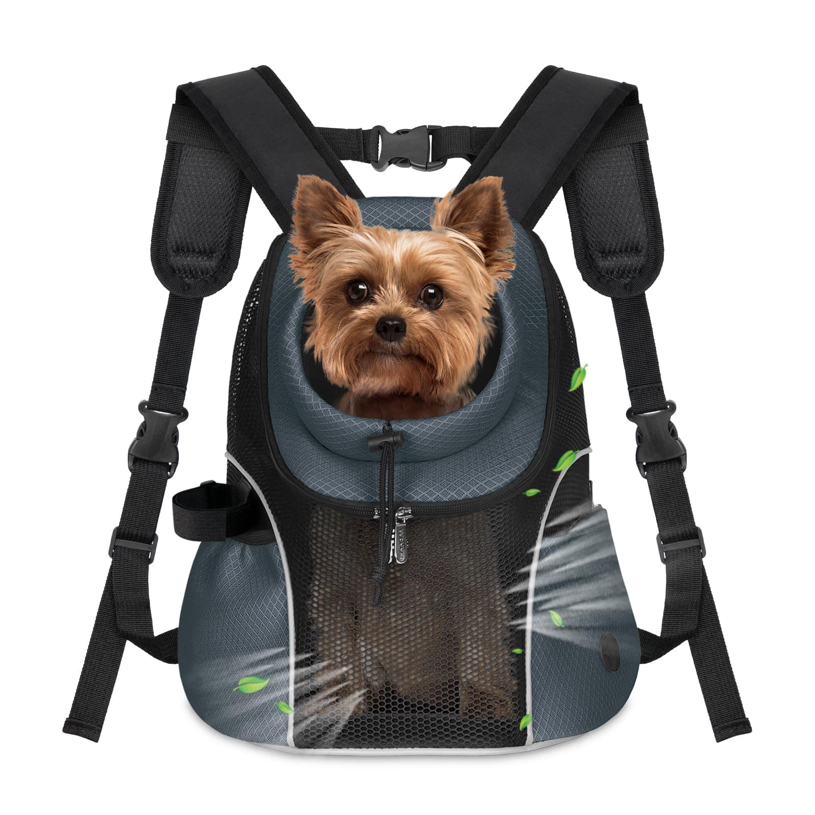 Live At Space - Pet Dog Carrier Backpack Small Front Ventilated Mesh Travel Pack With Safety Belt For Hiking Cycling Outdoor Use s 2-4 5