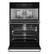 Alt View 18. JennAir - NOIR 30" Single Electric Convection Wall Oven with Built-In Microwave - Floating Glass Black.