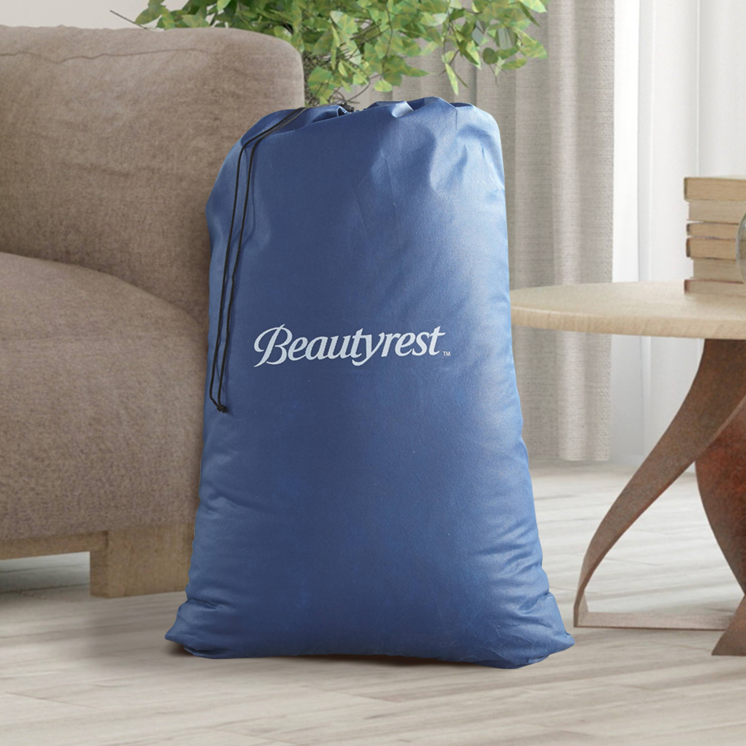 Alt View 5. Beautyrest - 15" Hi Loft  Air Mattress, Raised Inflatable Blow-Up Bed, Powerful Pump, Adjustable - Light Blue.