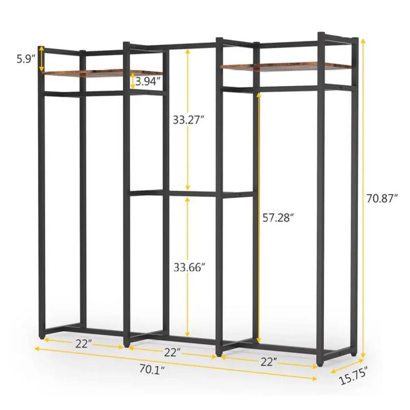 5.9"  
3.94"  
33.27"  
70.87"  
57.28"  
33.66"  
22"  
22"  
70.1"  
22"  
15.75"