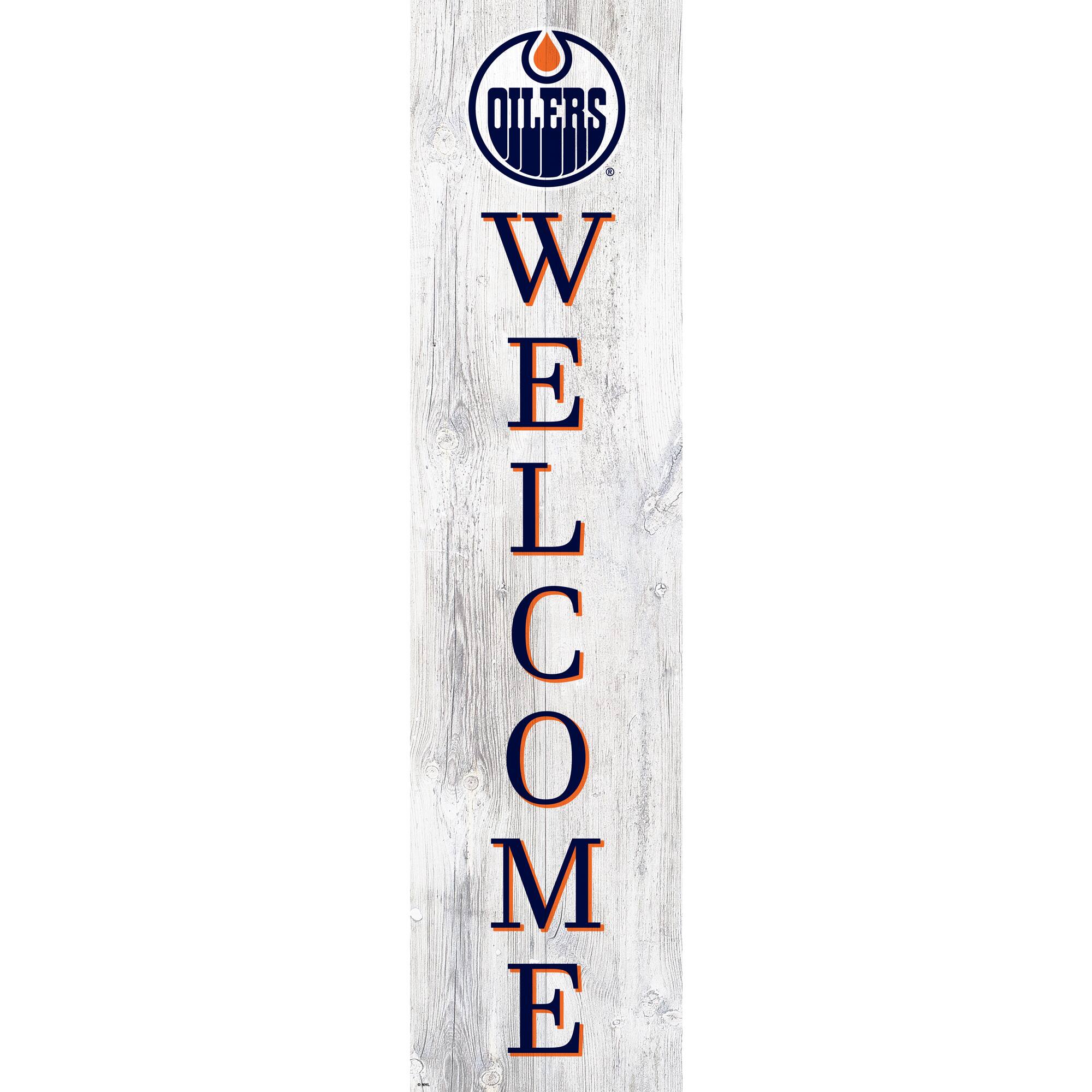 Edmonton Oilers 48'' Welcome Leaner