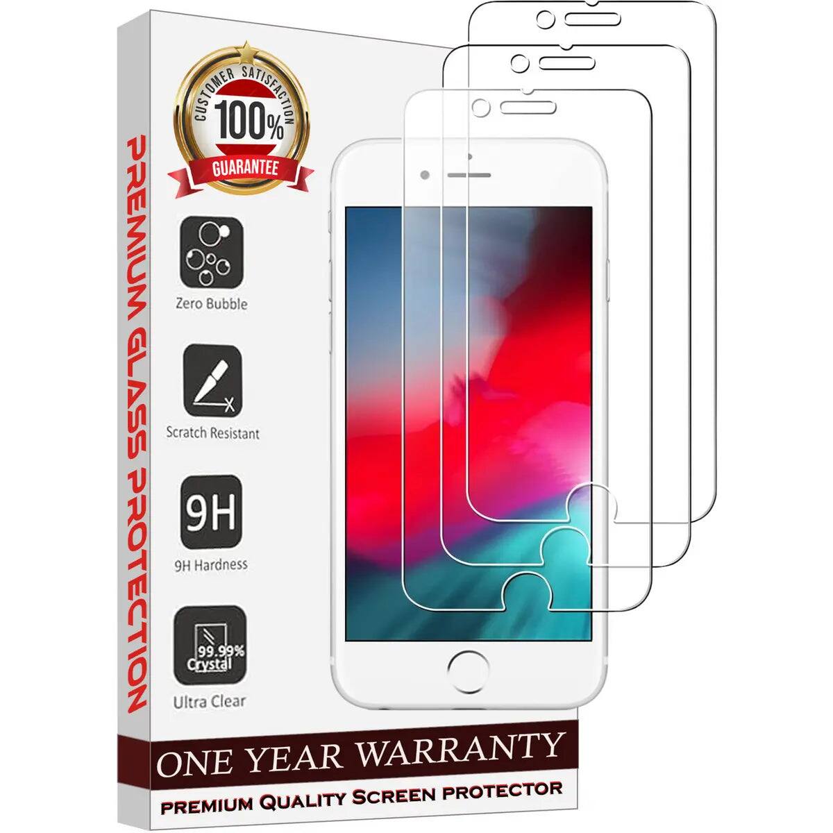 CUSTOMER 100% SATISFACTION GUARANTEE  
PREMIUM Zero Bubble GLASS Scratch Resistant X 9H 9H Hardness PROTECTION  
ONE Ultra Crystal 99.99% Clear  
YEAR WARRANTY  
SCREEN PROTECTOR  
PREMIUM QUALITY