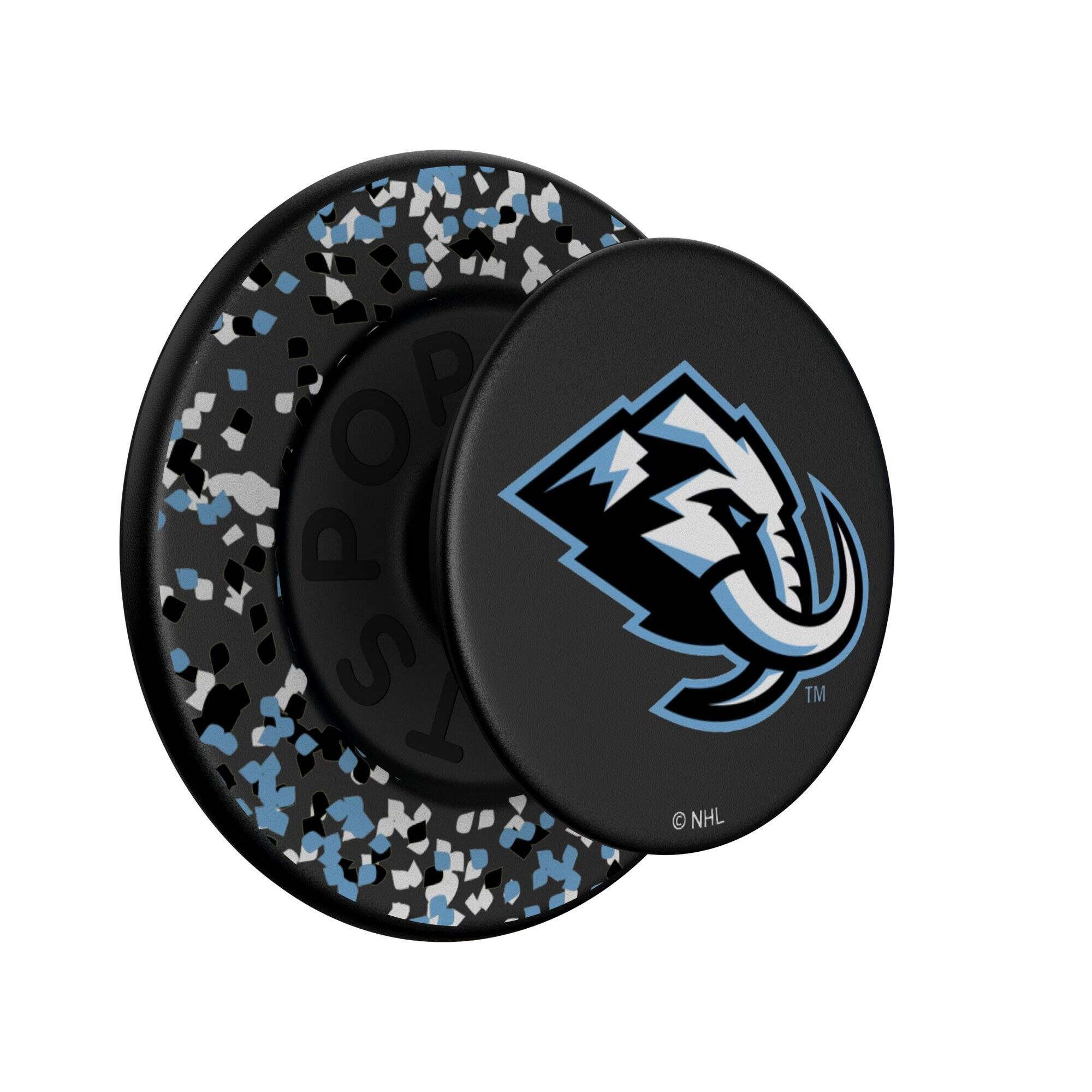 Alt View 1. Keyscaper - Utah Mammoth Confetti Magnetic Phone Grip & Stand - No Size - Black.