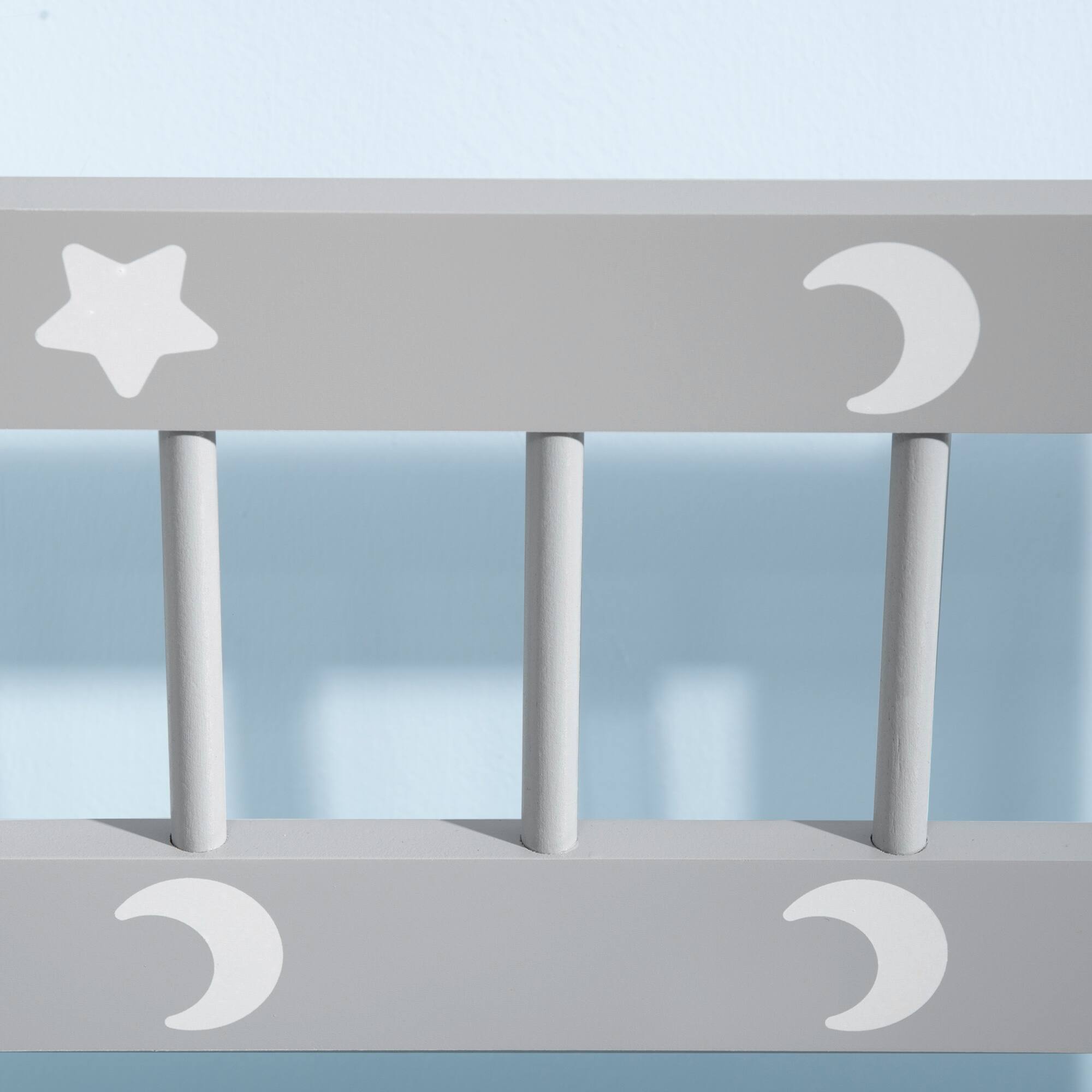 Alt View 4. Qaba - Toddler Toy Box Storage Bench, Large 27 L Interior, Playroom Furniture, Bedroom Furniture, Toy Organizer, Storage Bin - Gray.