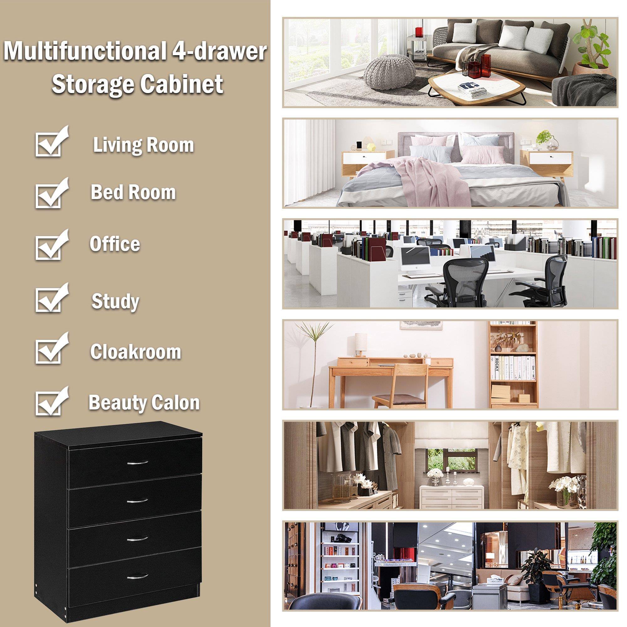 Multifunctional 4-drawer Storage Cabinet

- Living Room
- Bed Room
- Office
- Study
- Cloakroom
- Beauty Calon