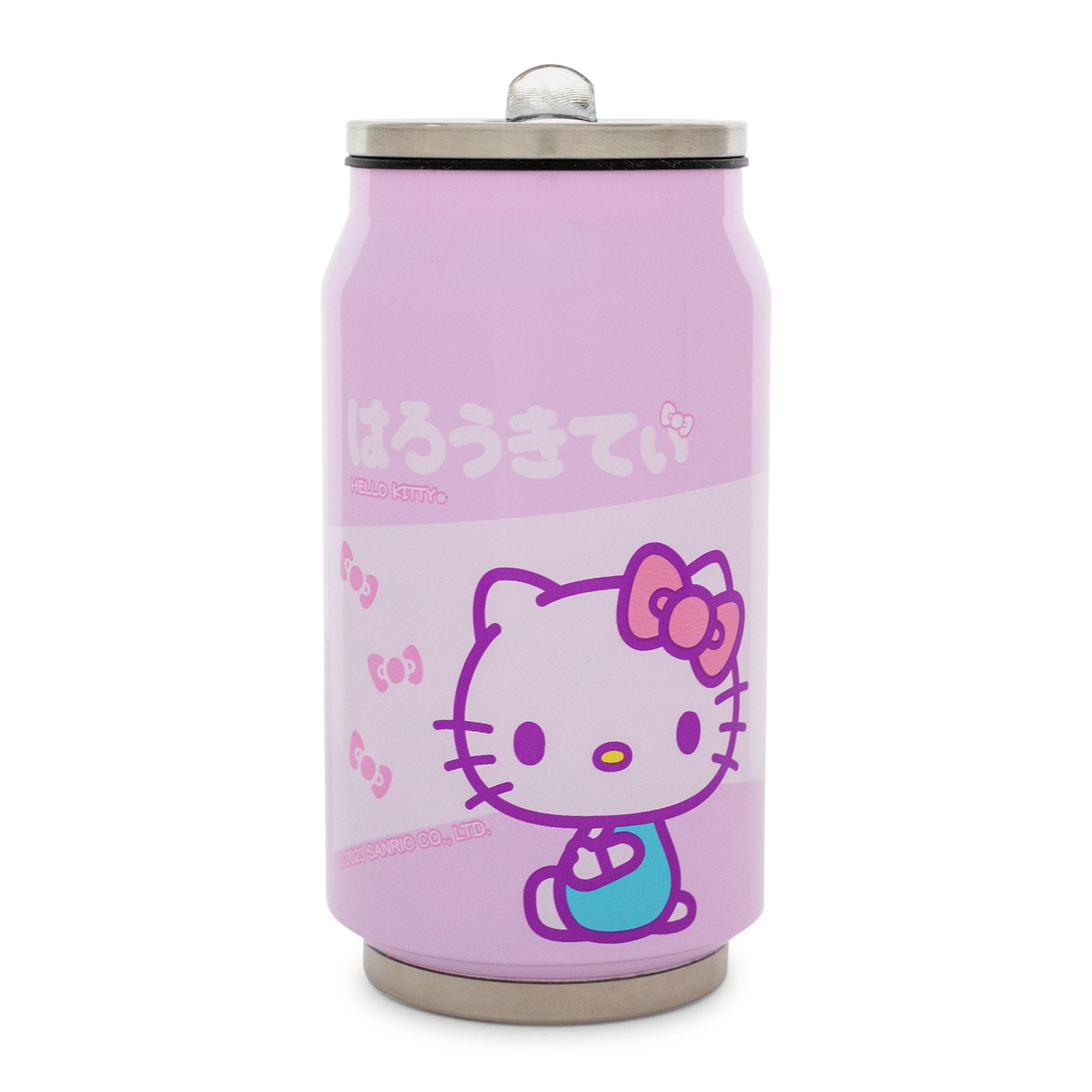 Silver Buffalo - Sanrio Hello Kitty Stainless Steel Drinking Can | Holds 12 Ounces - Pink