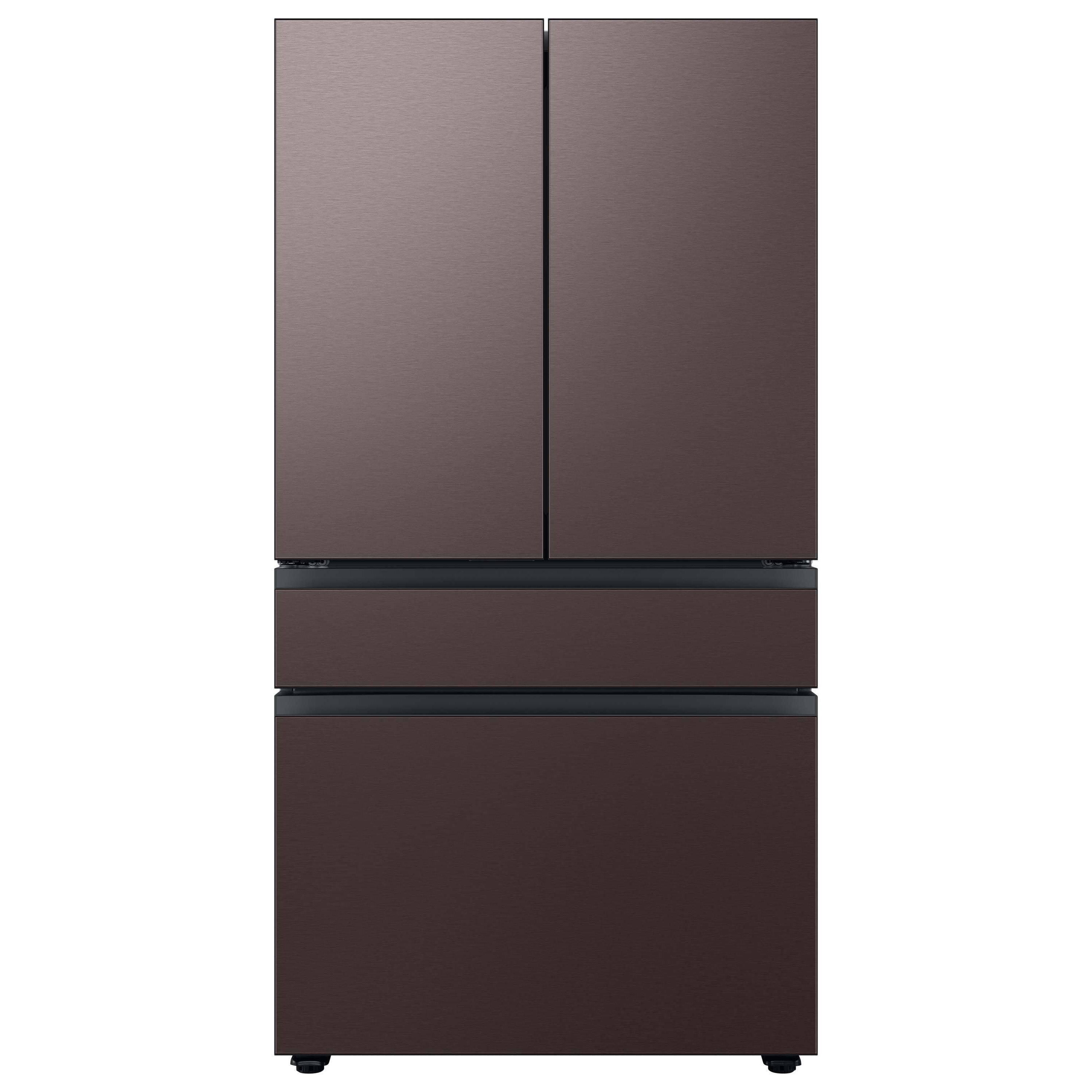 Alt View Zoom 17. Samsung - Bespoke 4-Door French Door Refrigerator Panel - Middle Panel - Tuscan Steel.