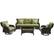 Front. Hanover - Strathmere 4-Piece Lounge Set - Brown/Green.