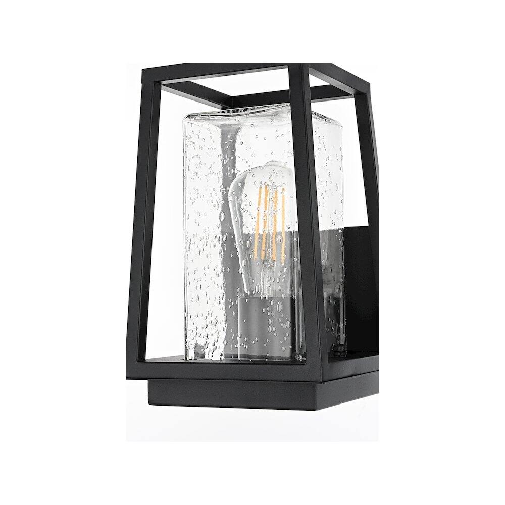 Alt View 2. Elegant Lighting - Lehigh 7 inch Outdoor Pendant in Black - Black.