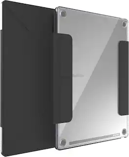 TUDIA - M-FLIP Detachable Clear Magnetic Case for Remarkable Paper Pro 11.8" - Black