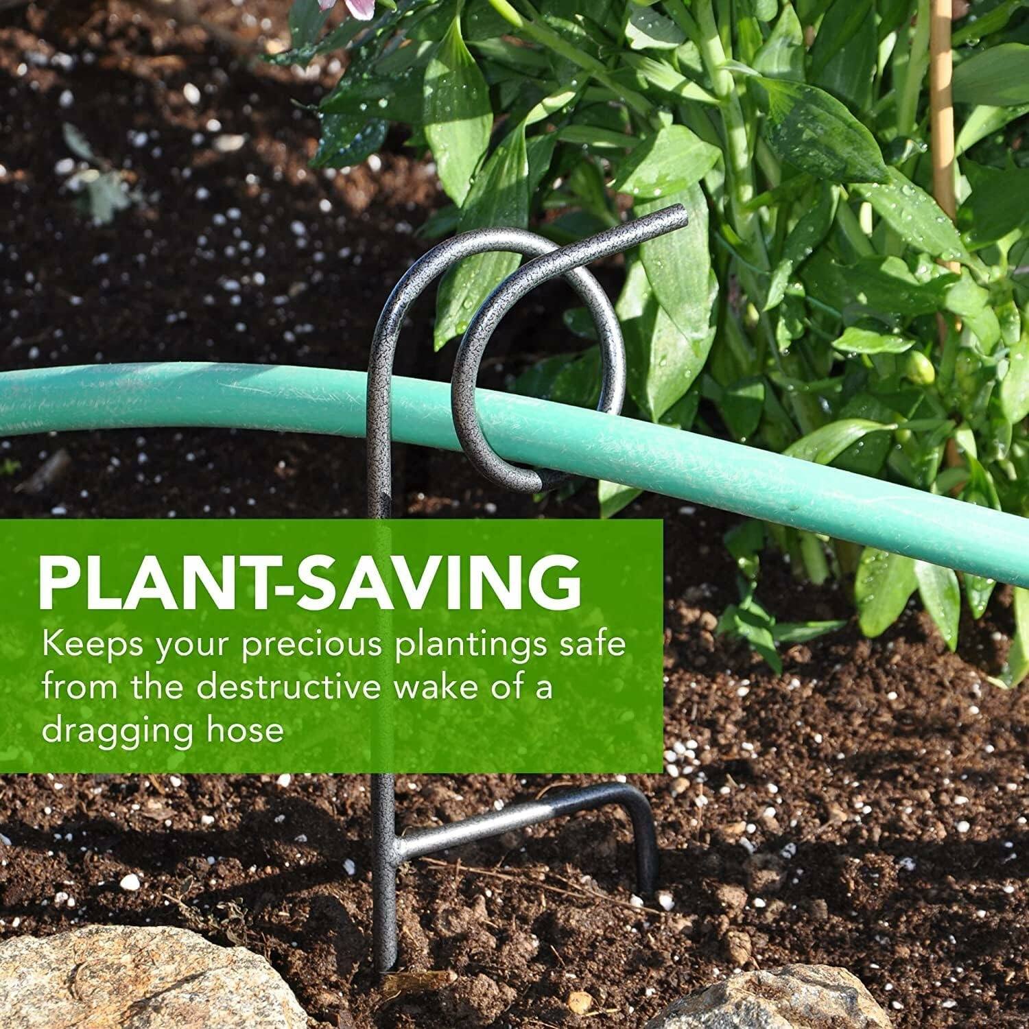 PLANT-SAVING  
Keeps your precious plantings safe from the destructive wake of a dragging hose