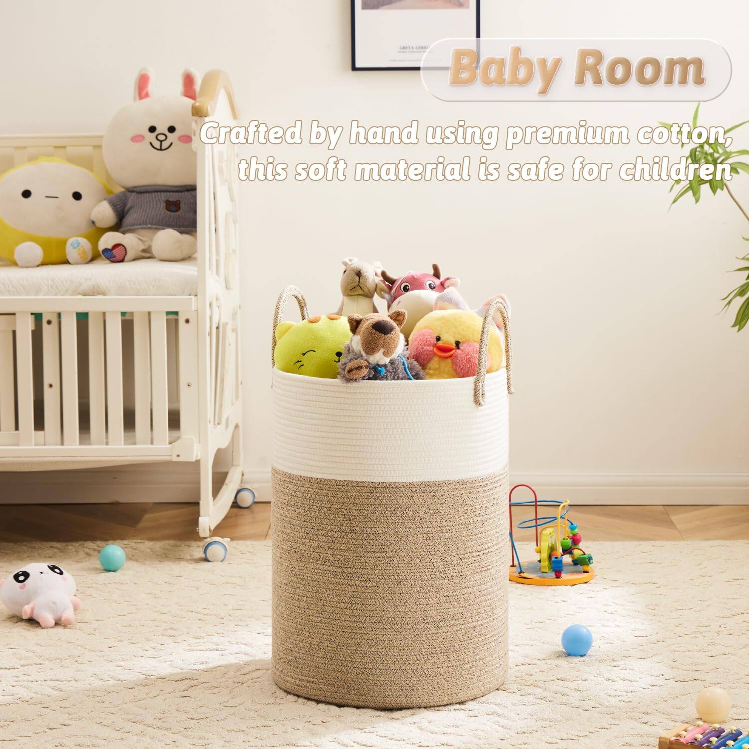 Baby Room

Crafted by hand using premium cotton, this soft material is safe for children.