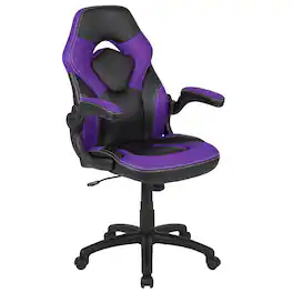 Emma + Oliver - Z100 Gaming Chair Racing Office Ergonomic Computer PC Adjustable Swivel Chair - Purple