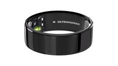 Front. Ultrahuman - Ring AIR - Smart Ring - Size Before You Buy - Size 14 - Aster Black.